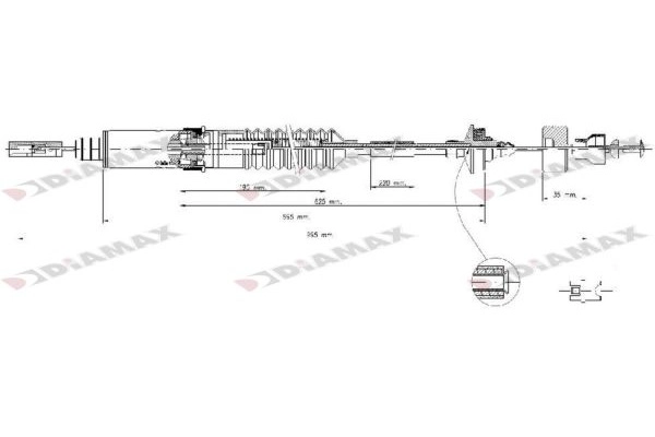 Cable Pull, clutch control (T8026)