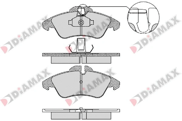 Brake Pad Set, disc brake (N09455)