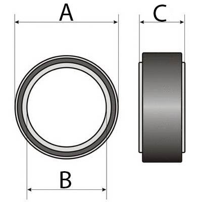Bearing, compressor shaft (2.2008)
