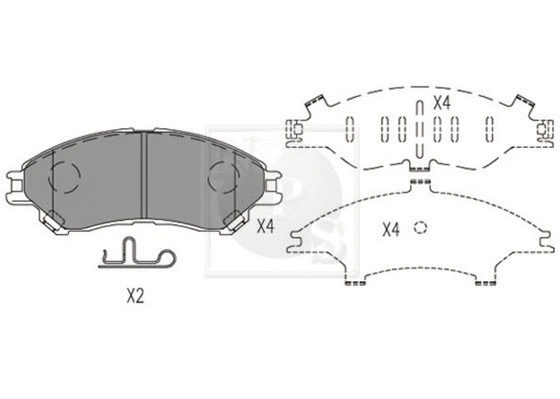 Brake Pad Set, disc brake (S360I38)