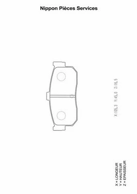 Brake Pad Set, disc brake (N361N30)