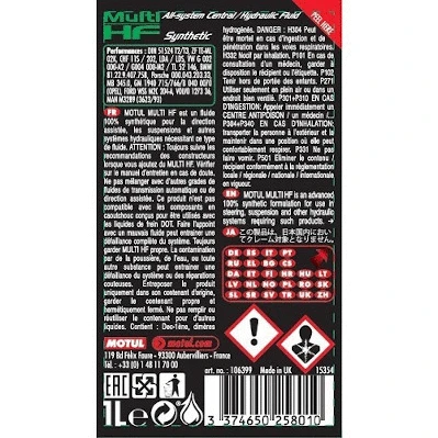 Central Hydraulic Fluid
