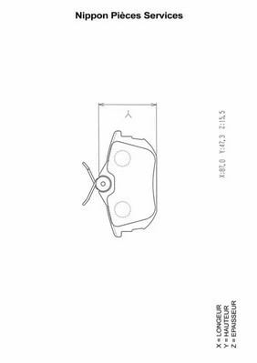 Brake Pad Set, disc brake (M361I18)