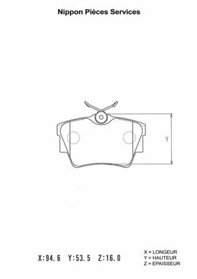 Brake Pad Set, disc brake (N361N19)