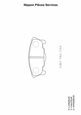 Brake Pad Set, disc brake (D360U19)