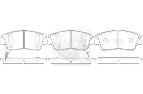 Brake Pad Set, disc brake (K360A29)