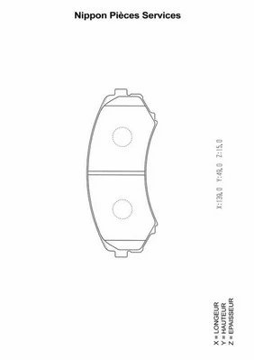 Brake Pad Set, disc brake (M360I84)