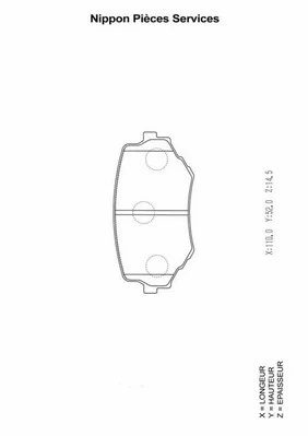 Brake Pad Set, disc brake (S360I16)