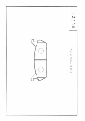 Brake Pad Set, disc brake (D361U01)