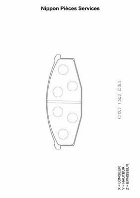 Brake Pad Set, disc brake (N360N34)