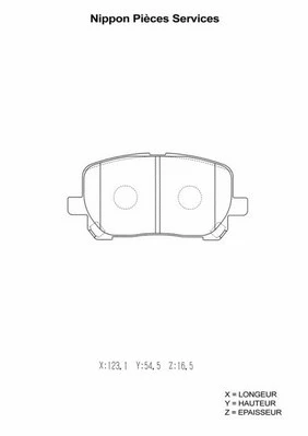 Brake Pad Set, disc brake (T360A09)
