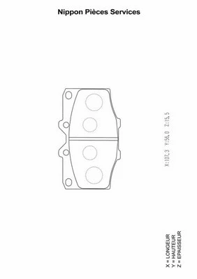 Brake Pad Set, disc brake (T360A36)