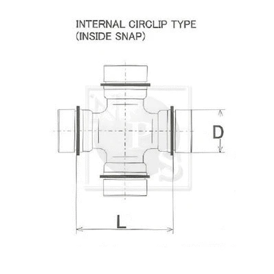 Universal Joint, differential pinion gear