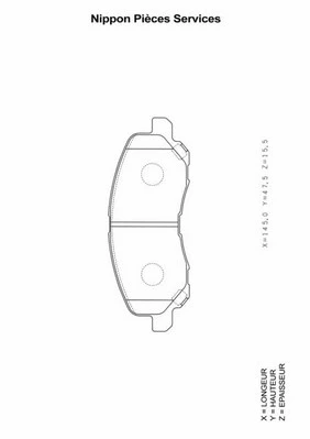Brake Pad Set, disc brake (M360I14)