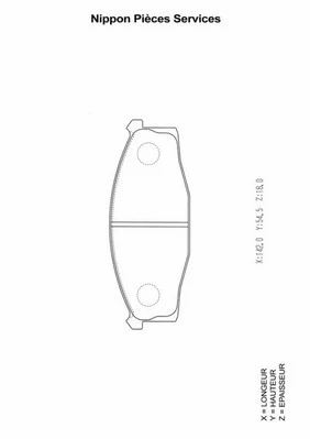 Brake Pad Set, disc brake (N360N64)
