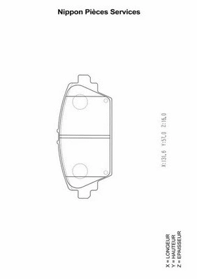 Brake Pad Set, disc brake (N360N57)