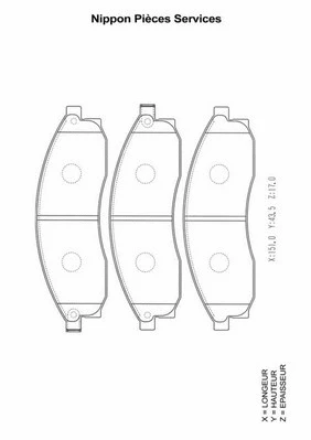 Brake Pad Set, disc brake (N360N19)