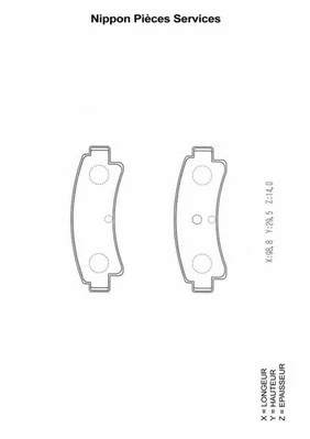 Brake Pad Set, disc brake (N361N25)