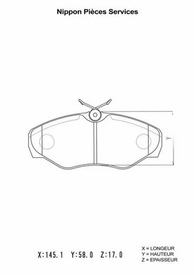 Brake Pad Set, disc brake (N360N09)