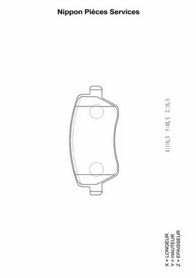Brake Pad Set, disc brake (N360N87)