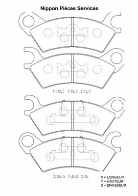 Brake Pad Set, disc brake (M360A03)
