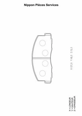 Brake Pad Set, disc brake (M360I21)