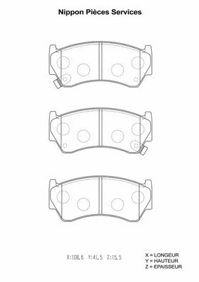 Brake Pad Set, disc brake (N360N70)