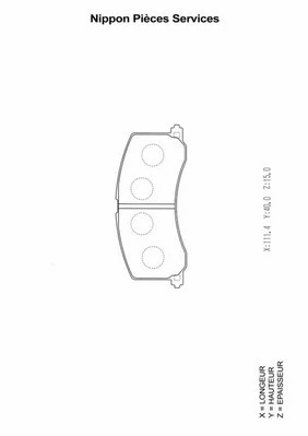 Brake Pad Set, disc brake (S360I13)