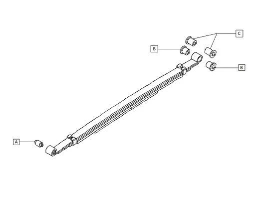 Mounting, control/trailing arm (N400N117)