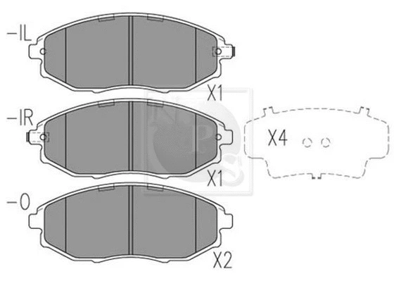 Brake Pad Set, disc brake (D360O18)