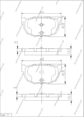 Brake Pad Set, disc brake (N361N21)