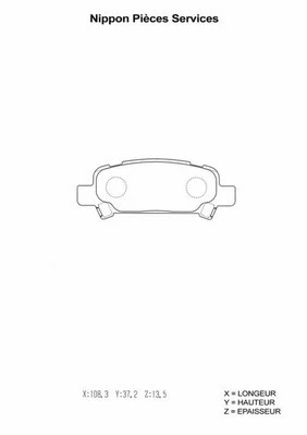 Brake Pad Set, disc brake (S361U04)