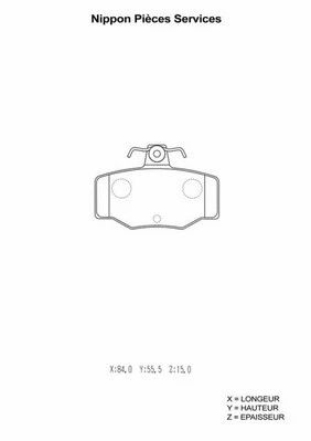 Brake Pad Set, disc brake (N361N31)