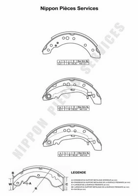 Brake Shoe Set (M350I40)