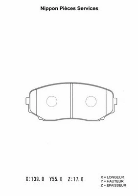 Brake Pad Set, disc brake (M360A66)