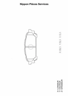 Brake Pad Set, disc brake (S361U09)