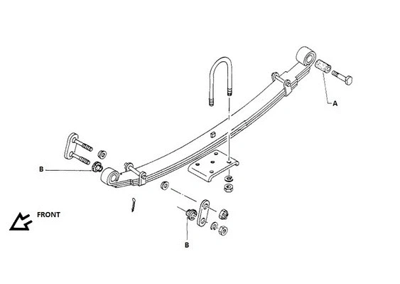 Mounting, control/trailing arm