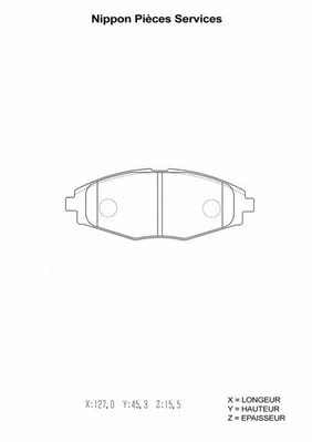 Brake Pad Set, disc brake (D360O06)