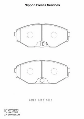 Brake Pad Set, disc brake (N360N17)
