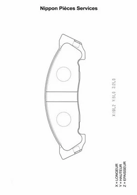 Brake Pad Set, disc brake (I360U07)