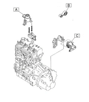 Mounting, engine