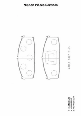 Brake Pad Set, disc brake (N360N05)