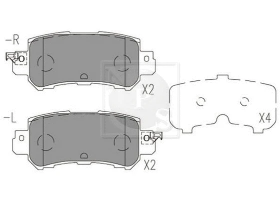 Brake Pad Set, disc brake (M361A20)