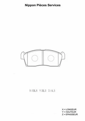 Brake Pad Set, disc brake (S360I10)