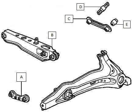 Control/Trailing Arm, wheel suspension