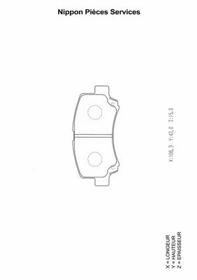 Brake Pad Set, disc brake (S360I17)