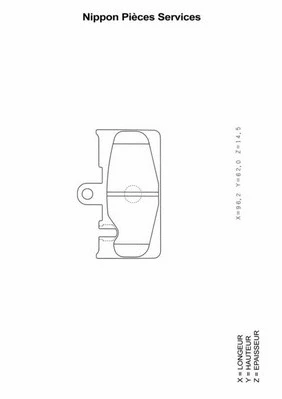 Brake Pad Set, disc brake (T361A25)