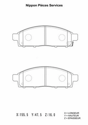 Brake Pad Set, disc brake (M360I17)