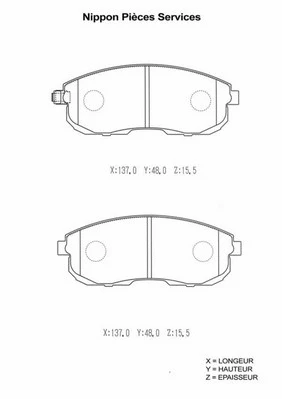 Brake Pad Set, disc brake (S360I30)