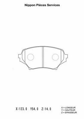 Brake Pad Set, disc brake (M360A64)